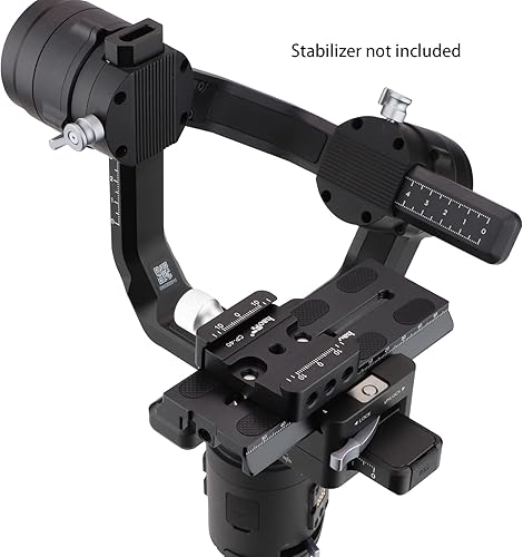 Miniatura 5 de Haoge Abrazadera de liberación rápida para kit de placa de cámara tipo arco y de 4.724 in para estabilizador de cardán DJI Ronin-S Ronin S