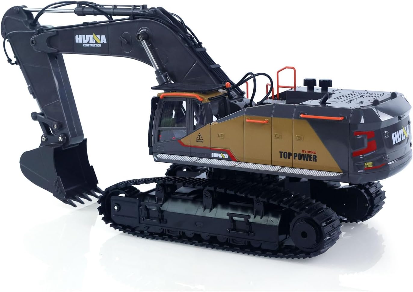 HUINA 1/14 592 RC Tracked Excavator Car Model Gift 2.4G Radio Light Sound Hobby Grade Model for Adult