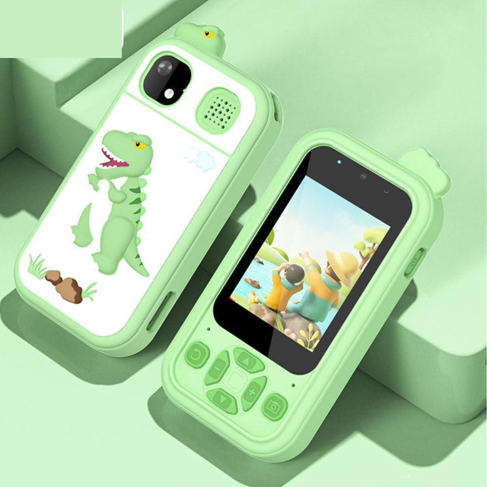 BLiSS HUES Kids Smartphone Toy with MP3 Music Player Dual Camera for Selfies in-Built Games 2.4" Screen 8MP Camera Toys for Boys & Girls (Z-7 Green)-image-40