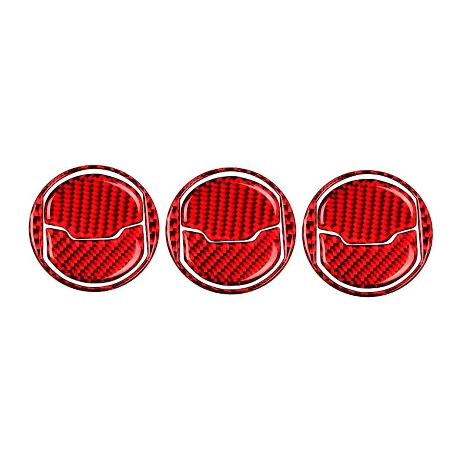 Car Interior Moulding Accessories for Mustang GT 2015-2021 Carbon Fiber Car Central Dashboard Air Conditioner Outlet Vent Decoration Cover Trim