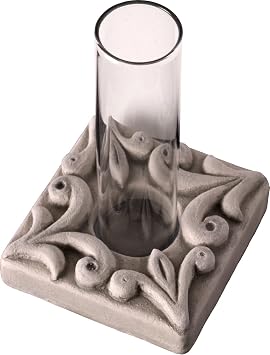 JBK Pottery Bud Vase - Autumn Ridge Antique White - Great for one or just a Few Flower Buds Perfect for Flowers from Your Garden!