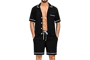 Premium Men's Modal Pajama Shorts Set: Elevated Sleepwear Comfort and Style