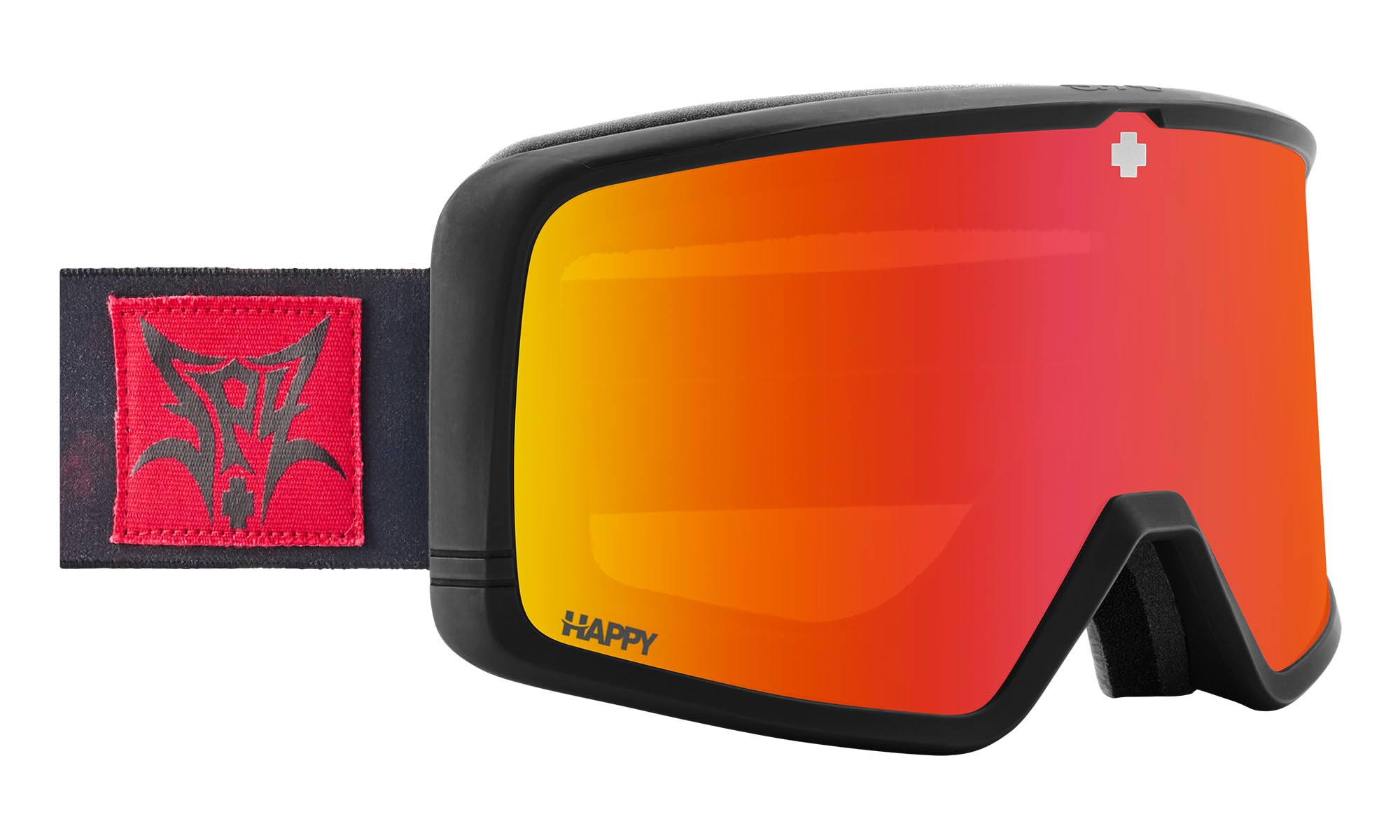 Spy Optic MEGALITH Ski & Snowboard Goggles for Men & Women (Blood Metal - Happy Bronze Red Mirror)