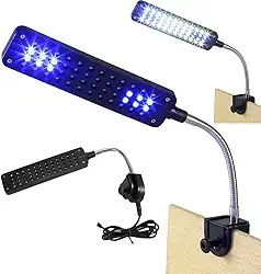 Luminária Aquário Clip 48 Led branco azul Bivolt Flexível GT834 - Lorben