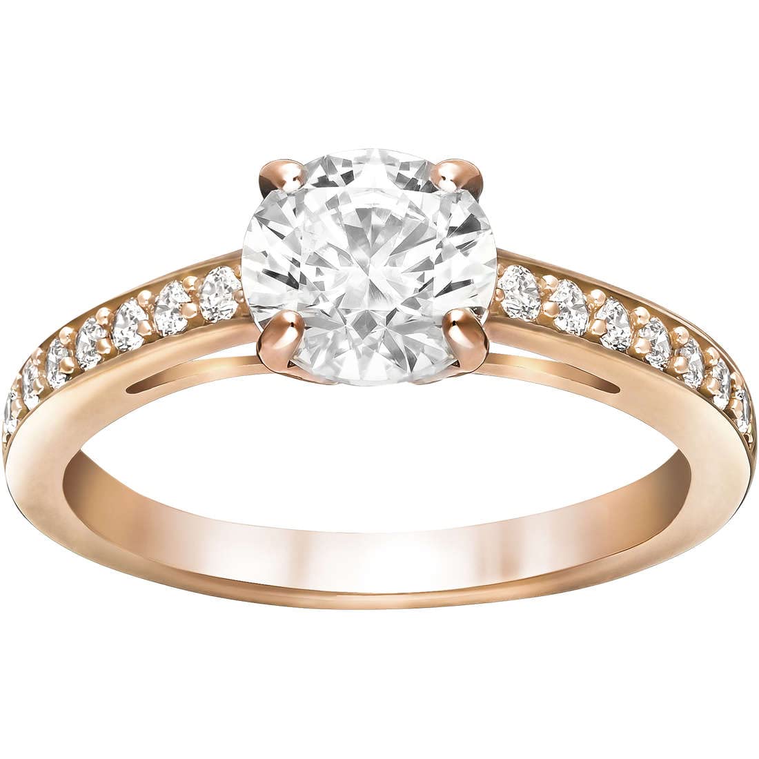 SWAROVSKI Damen-Ringe Edelstahl Kristall '- Ringgröße 60 5184204