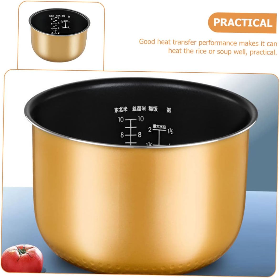 Convenient Rice Cooker Inner Pot Non-stick Multi-use Kitchen Liner for Household Cookers for Rice Soup and Cake