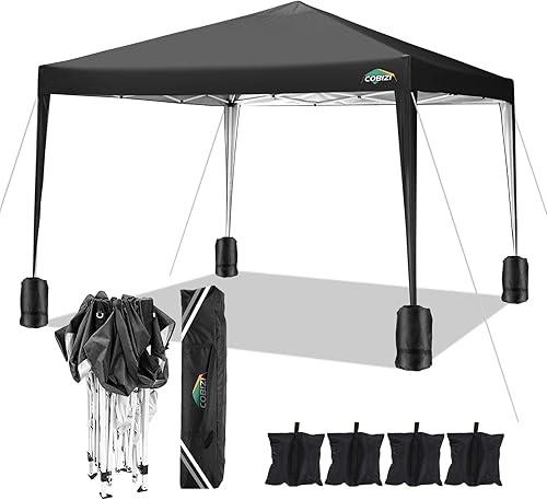 Miniatura 23 de COBIZI - Toldo desplegable de 10 x 20 pies con 6 paredes, impermeable y con protección UPF 50+, ideal para bodas, fiestas, eventos al aire libre y