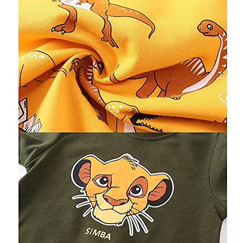 Image of Toddler Boys Crewneck Sweatshirt, Cotton Long-Sleeve Pullover Cartoon Print