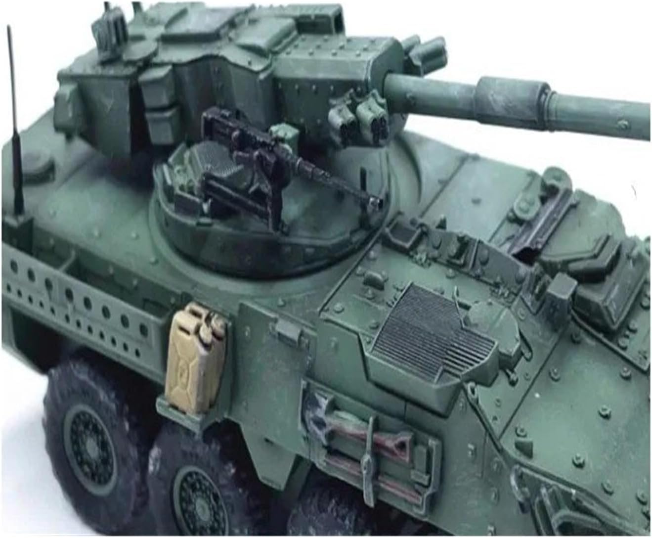 Realistic Tank 1:72 Scale for American Mobile Artillery Wheeled Armor Tank Model Kit Static Die Casting Collectible Static Tank Model