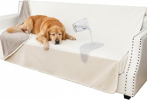 Manta impermeable para perro, lavable a prueba de orina para sofá, suave y reversible, funda protectora de muebles para sofá y cama, 68 x 82