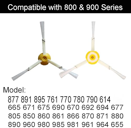 Miniatura 2 de Paquete de 3 cepillos laterales de repuesto compatibles con modelos IRobots Roomba 800 y 900 Series y 600 Series 877 891 895 761 770 780 790 614 665