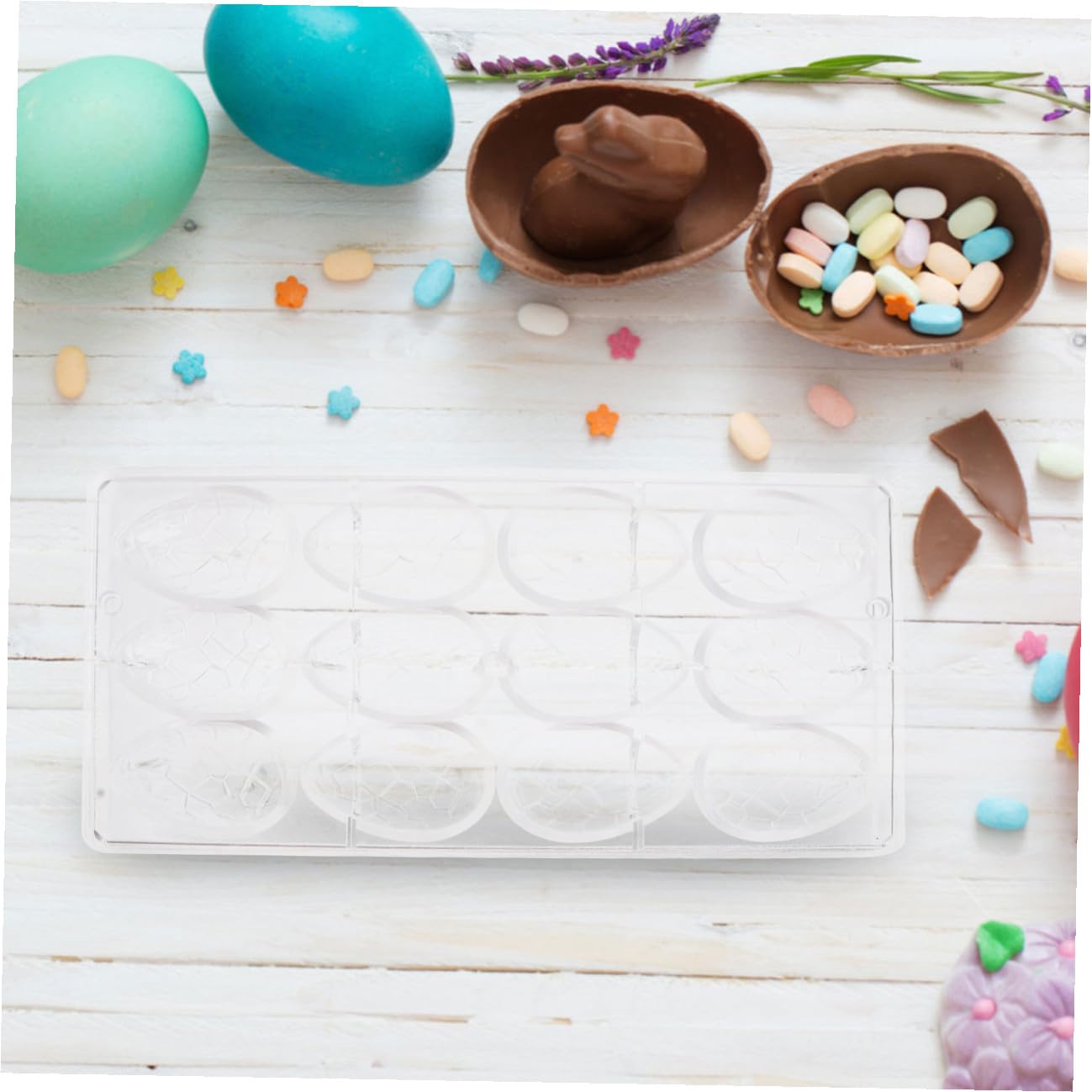 Amosfun 3 Piezas Moldes De Frutas Molde Para Hornear Chocolate Cubo De Helado s De Cocina De Chocolate Bricolaje De Conejito Pegajoso El Plastico Transparent