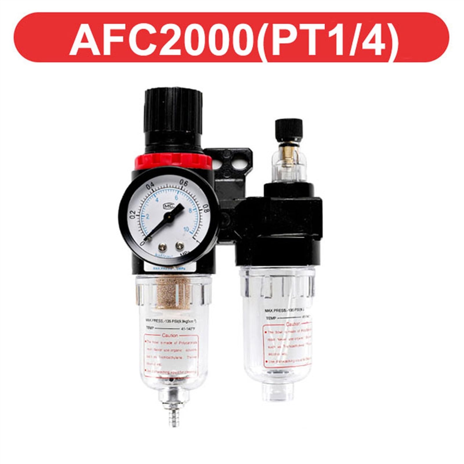 Regulador de filtro de aire, Separador de agua y aceite AFC2000 for filtro, regulador, lubricador, compresor aerógrafo(AFC2000)