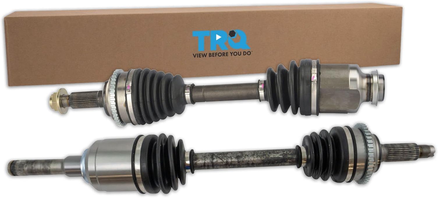 TRQ Front Driver Side and Passenger Side CV Axle Assembly Set 2 Piece Compatible with 2010-2012 Ford Fusion V6 3.0L 2010-2011 Mercury Milan V6 3.0L