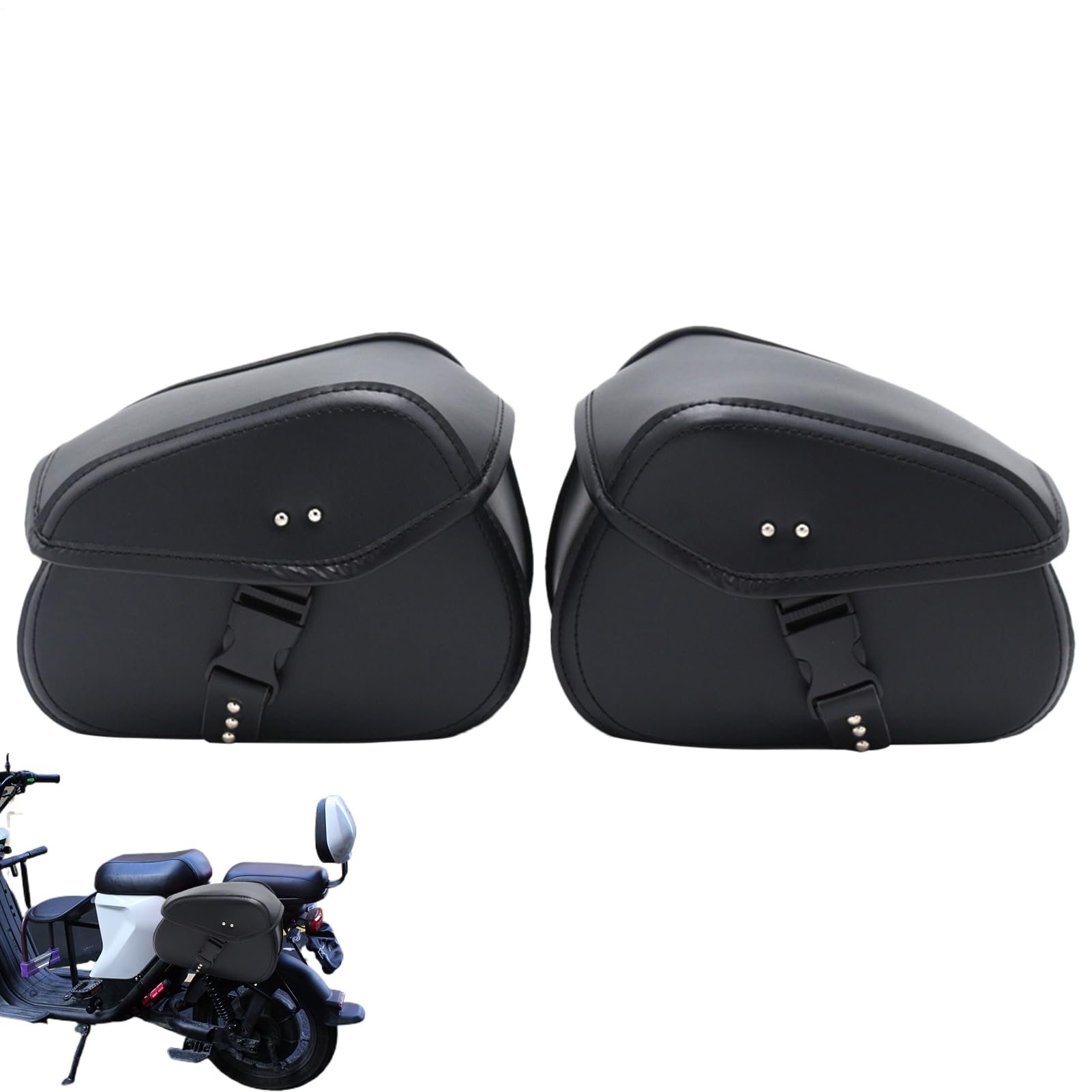 Sacs De Selle pour Motos Sac De Stockage pour Outils De Moto | Grande Capacité De Rangement De Bagages Sacoche Pour Véhicule Électrique, Poche Pour Siège Arrière De Moto