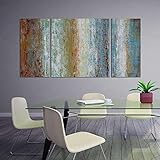 ARTLAND Hand Painted 24x48-inch 'Dream Factory' 3-Piece Gallery-Wrapped Canvas Wall Art Set