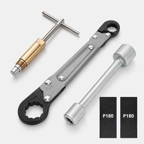 HOLDLY Angle Stop Wrench Kit with 1/2-Inch Compression Sleeve Puller