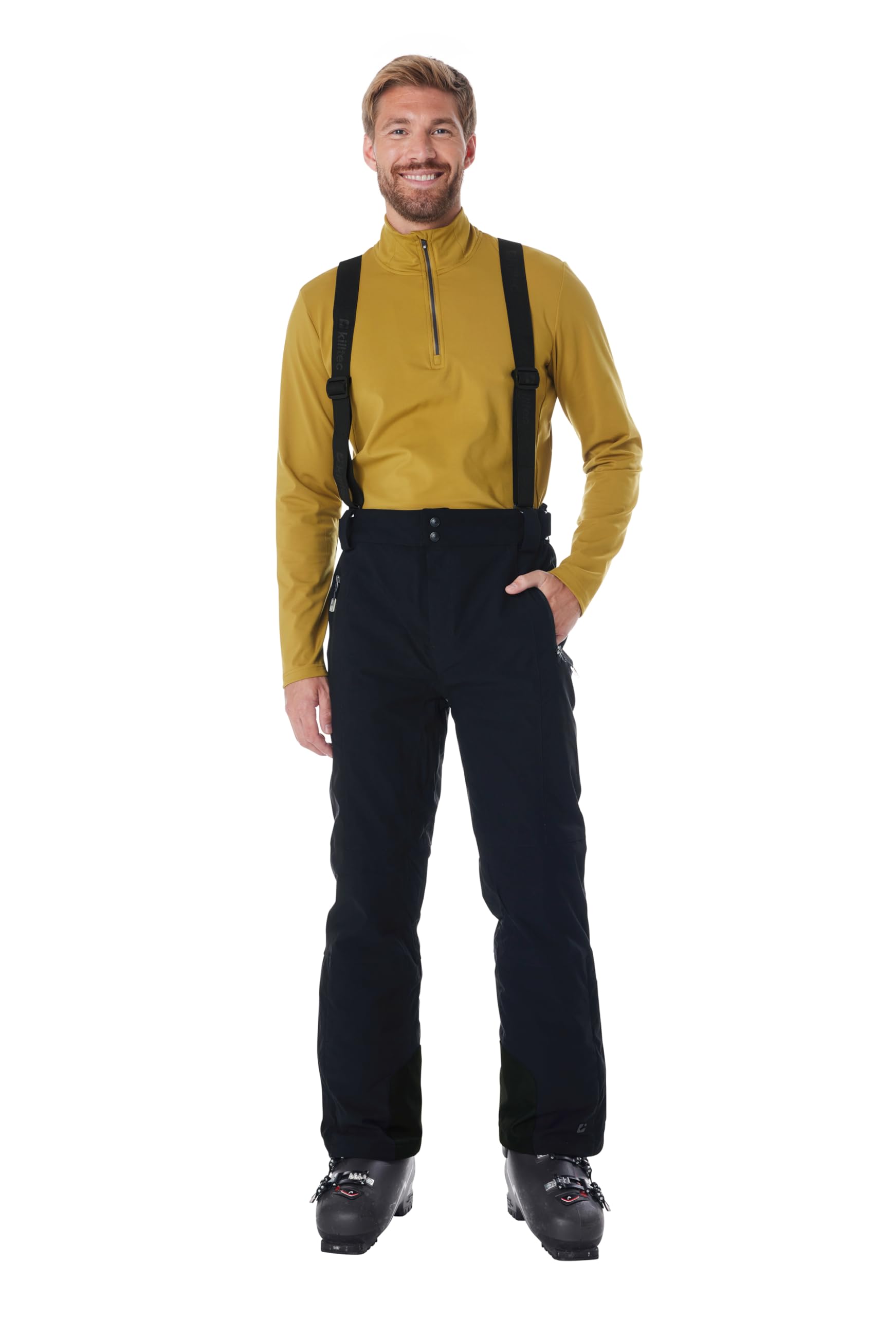 killtec Herren Skihose/Funktionshose mit abnehmbaren Trägern