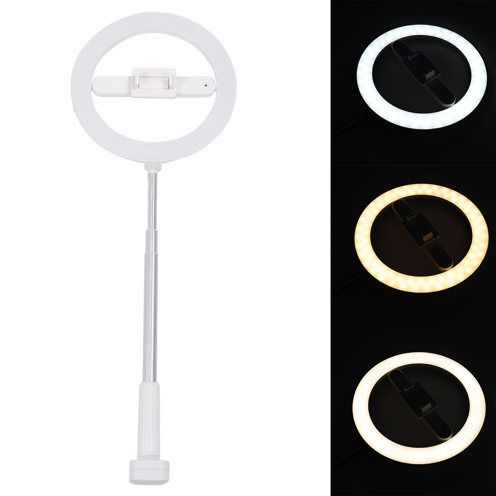 Fafeicy LED Ringlicht Wiederaufladbares Tisch-Ringlicht Aluminiumlegierung