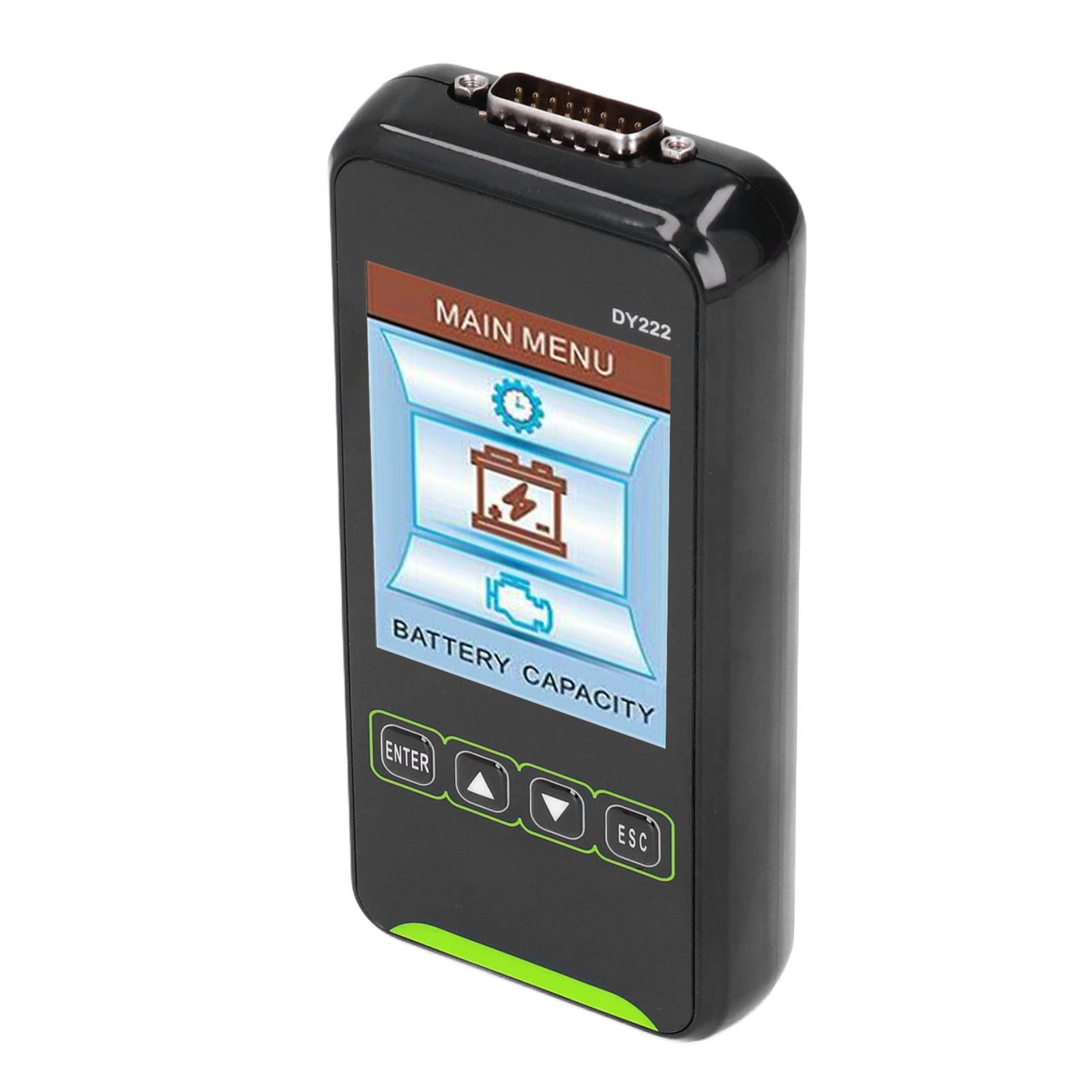 Tester akumulatora samochodowego 12 V 24 V z 3,2-calowym ekranem LCD Cyfrowy wyświetlacz Precyzyjny analizator akumulatora samochodowego i układu ładowania