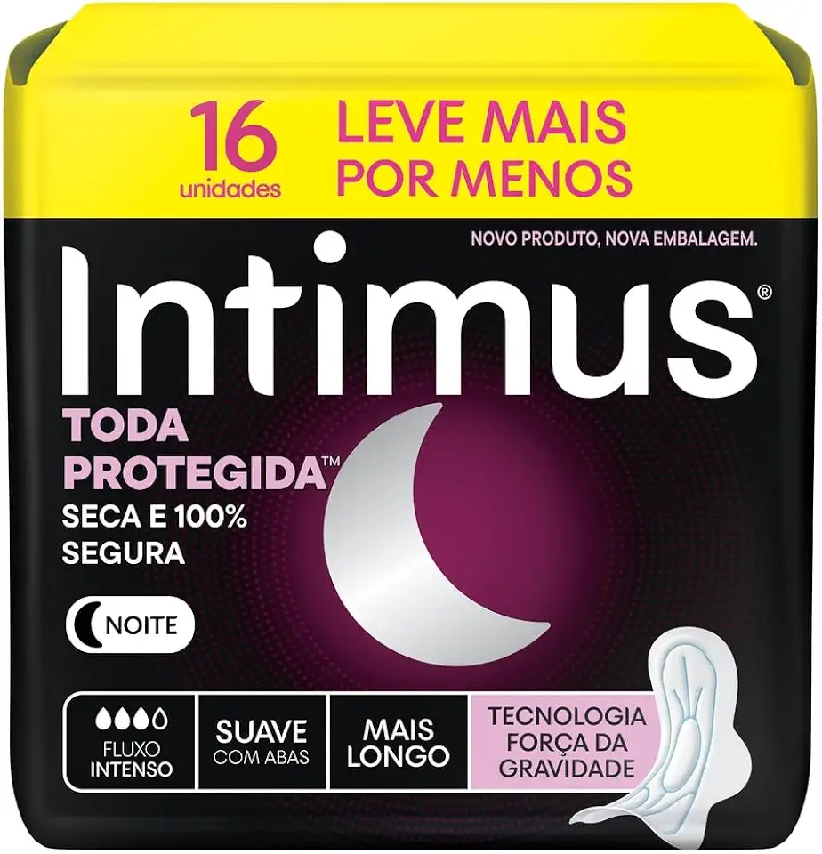 Absorvente Intimus Gel Noturno Suave C/Abas