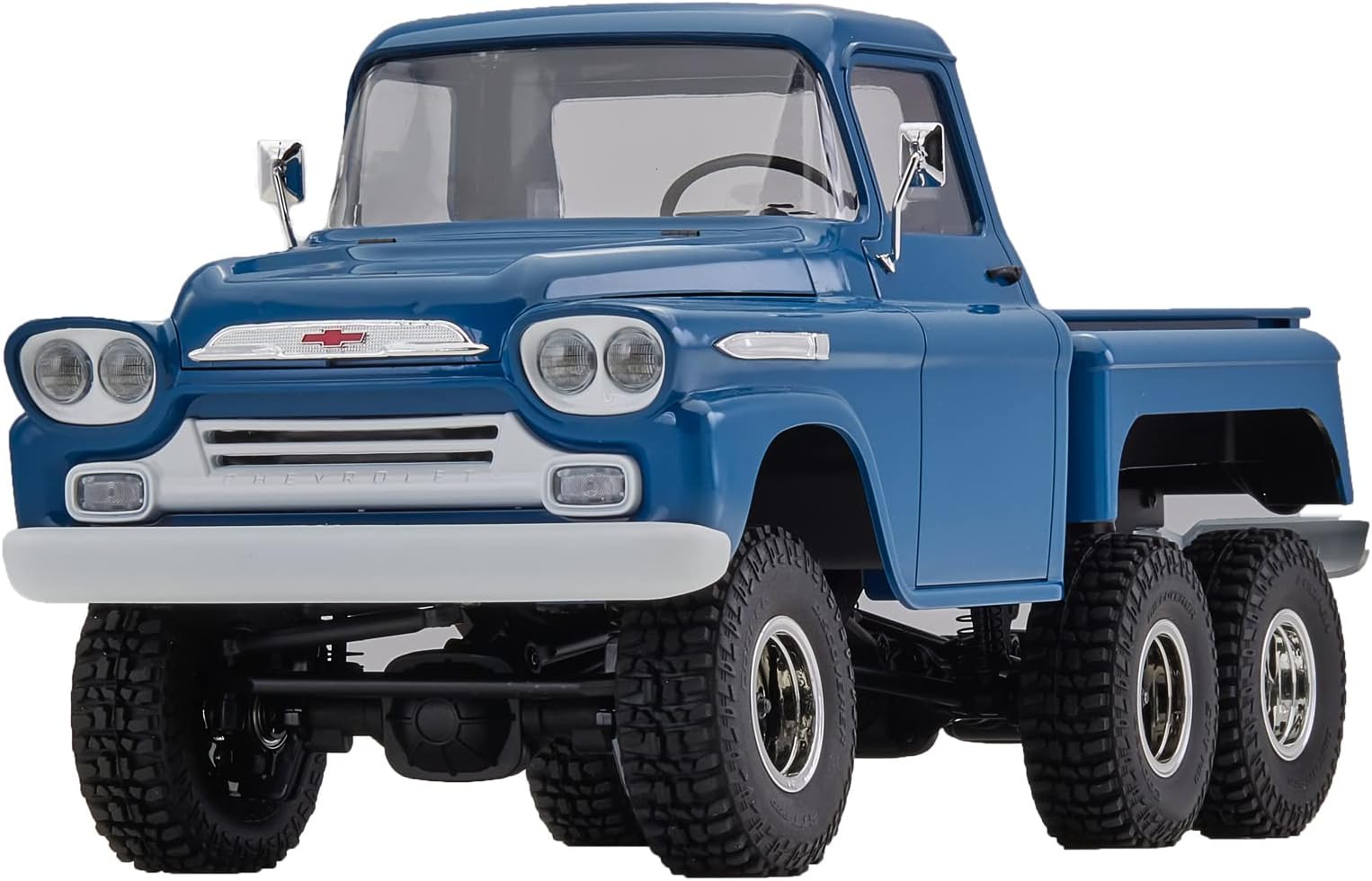 BEEZRC FMS 1/18 Scale RC Crawler Apache RTR 6WD 2.4Ghz Official Licensed RC Car Hobby Grade RC Model Car Off Road Truck Vehicle with LED Lights Charging Transmitter for Adults Boys Kids