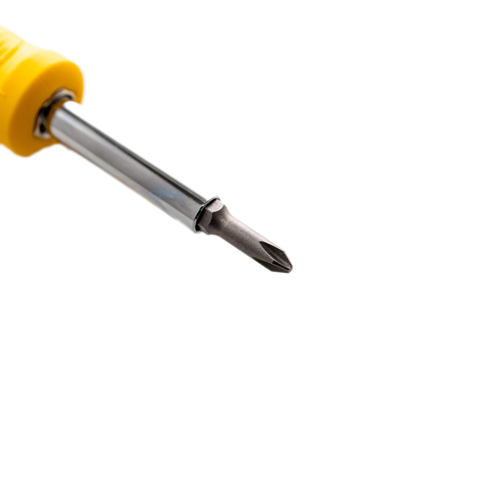 STANLEY STHT60083 Multi-Bit 6-in-1 Screwdriver | SD2 Phillips & Slotted Bit Set With Comfort Grip Handle