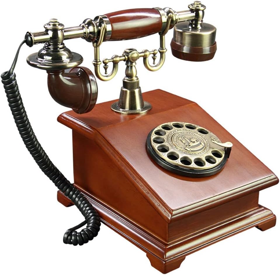 European Antique Antique Solid Wood Antique Home Decoration Living Room Office Fixed Telephone