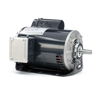 Marathon B338 56H Frame Open Drip Proof 56C17D5349 Belt Drive Motor, 1-1/2 hp, 1725 RPM, 277 VAC, 1 Split Phase, 1 Speed, Ball Bearing, Resilient Ring Mount