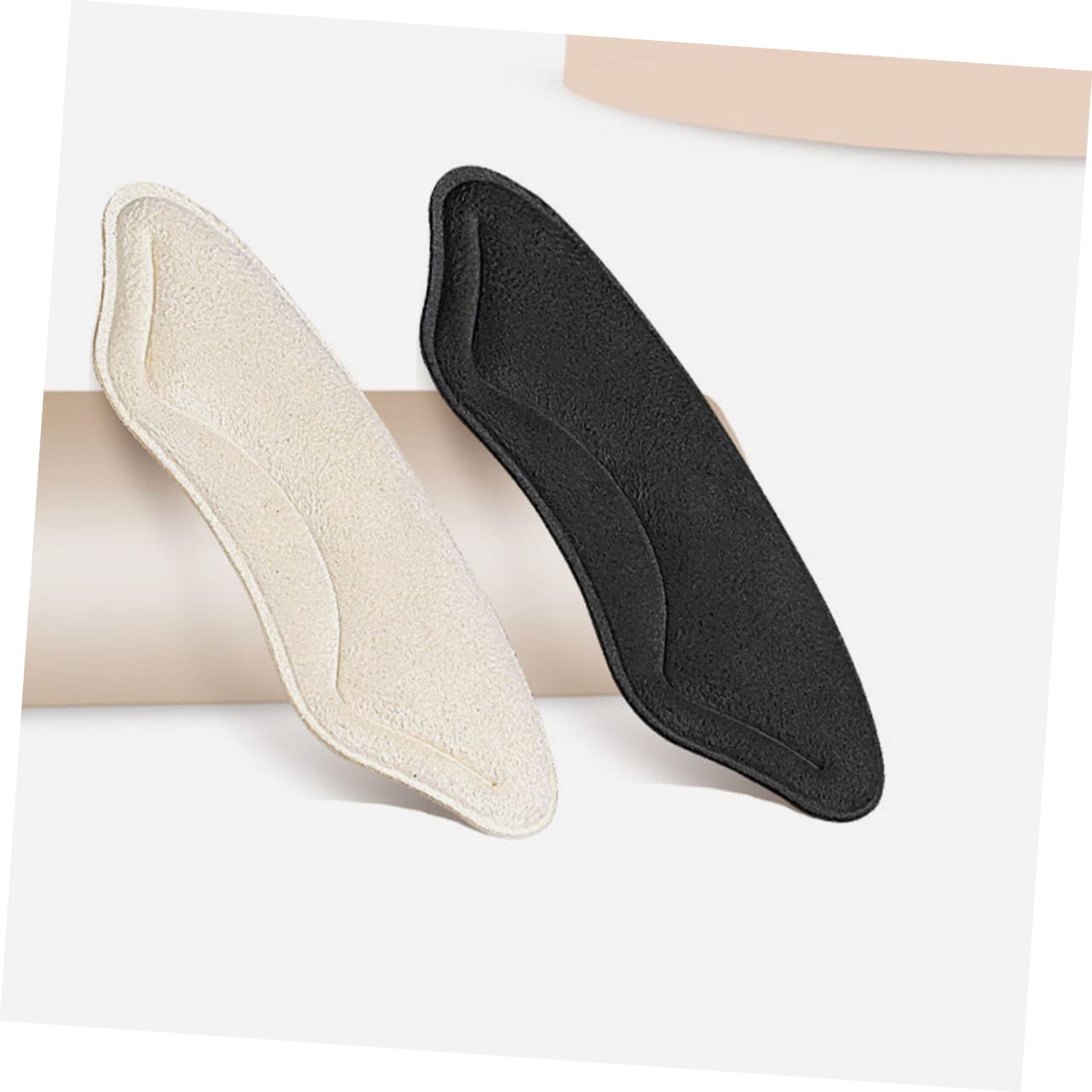 5 Sätze Fersenaufkleber in Halber Größe Stiefel Für Damen Mit Absatz Ferseneinsätze Für Damen Für Lockere Schuhe Fersenflecken Kunstlederschwamm Doppelseitig Klebend 6 Paare * 5 Healeved