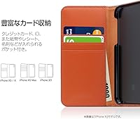 Vista 9 de Design Funda para iPhone XR Funda con tapa de cuero genuino Harris Tweed Diary White X Black iPhone Cover Wireless Charging Compatible