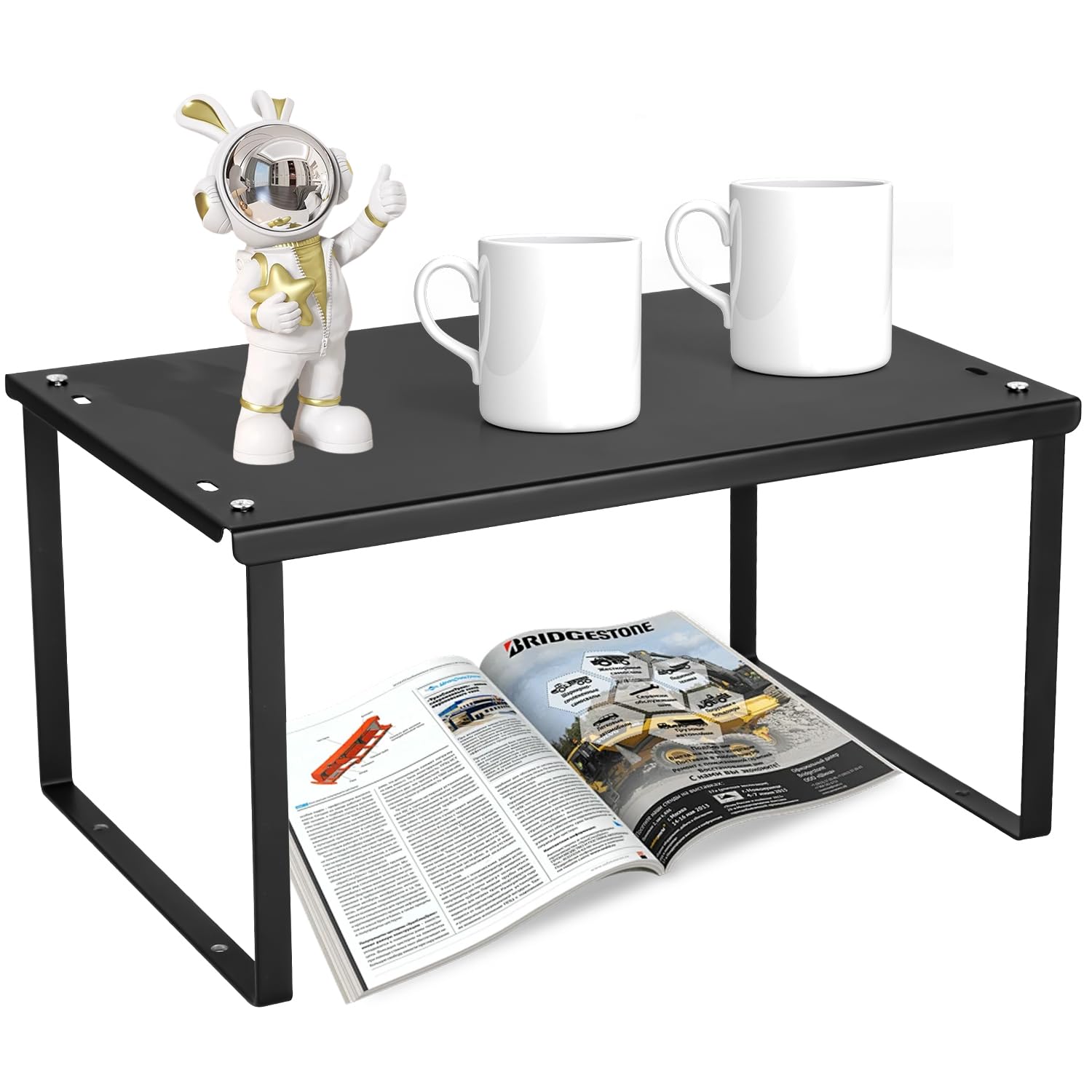 Relaxdays Portaspezie Girevole Per La Cucina, 23,5 Cm, Porta Profumi Vassoio Rotondo Per Armadietti Trasparente 80798923