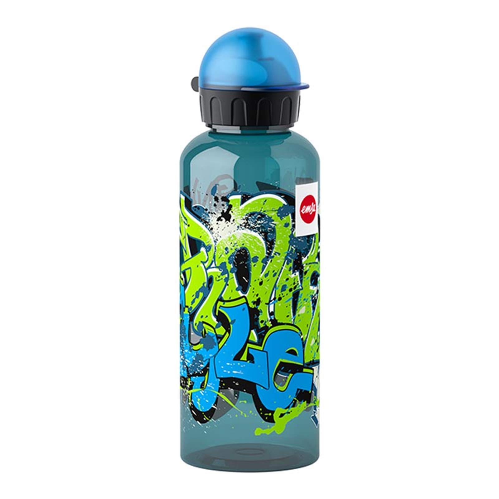 Emsa Butelka do picia dla dzieci, 600 ml, zamknięcie zabezpieczające, Teens Graffiti, Tritan, 518129