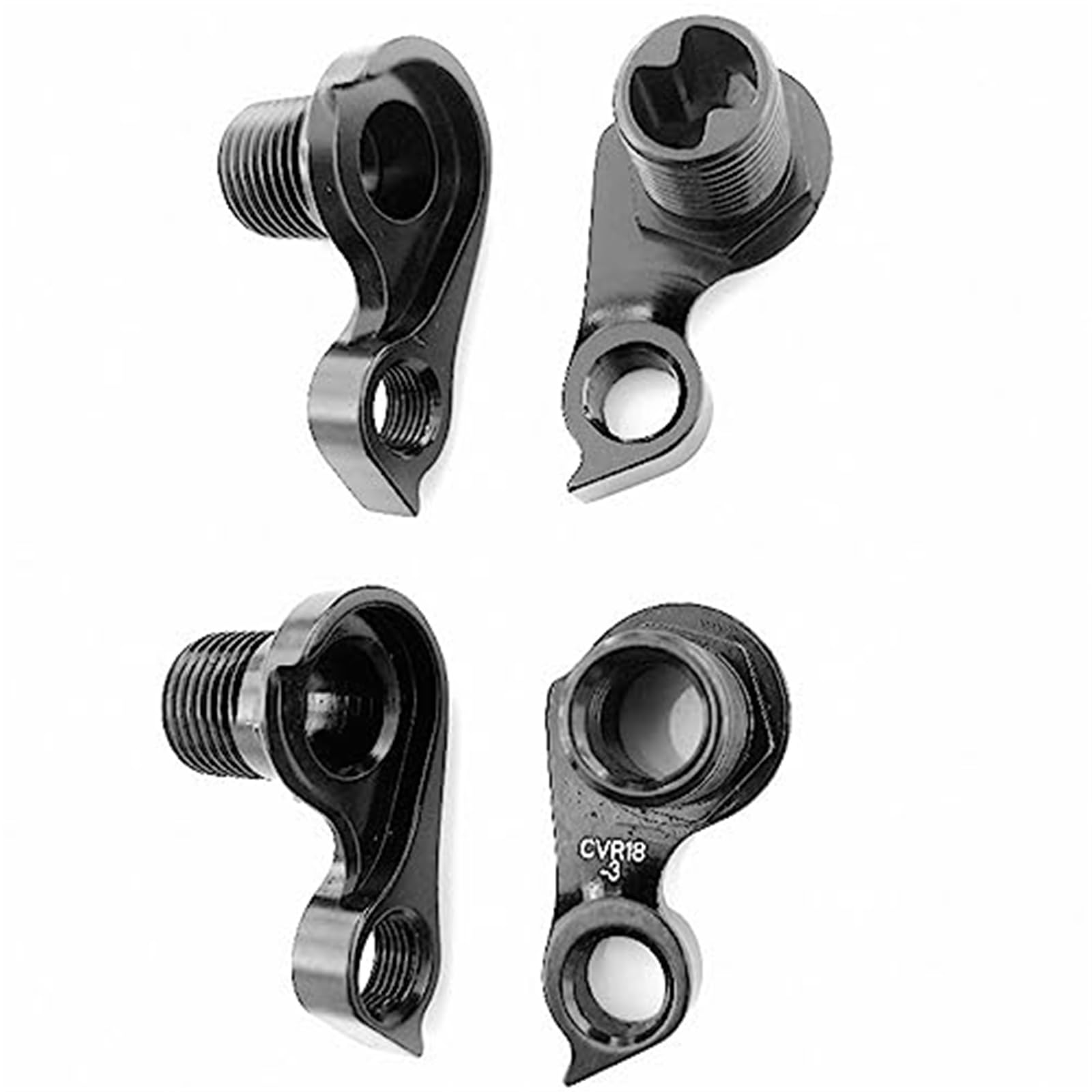 Pexorina 2 uds patilla de cambio trasera de bicicleta, for Cervelo CVR18-3 DRH-WMN112 DRH-Marco de carretera de disco S3 C3 C5 R3 R5 S5 deserción mecánica de carbono Patilla de cambio de bicicleta(BLA