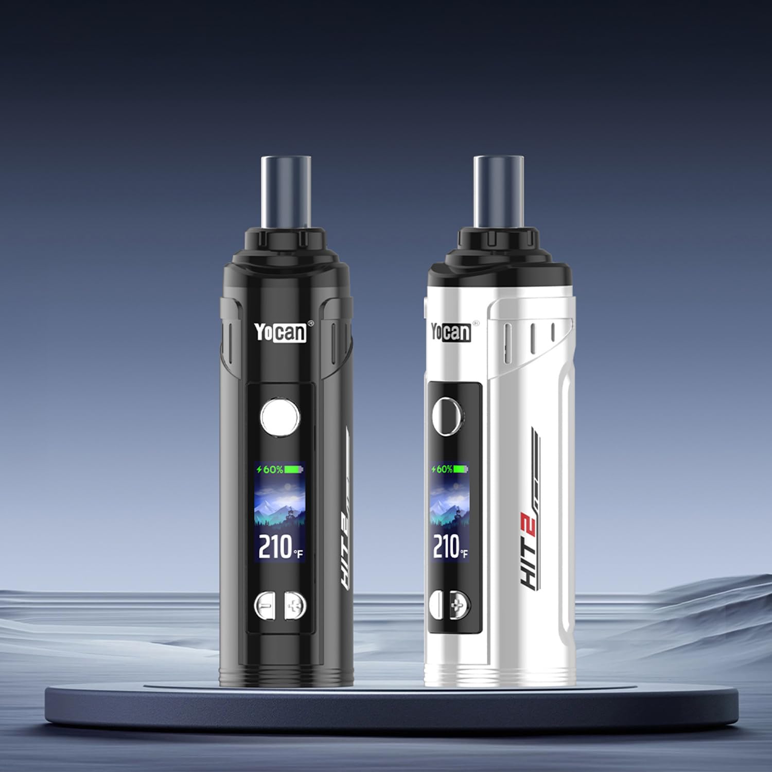 Yocan Hit 2 Vaporizer Kräuter | Tragbarer Verdampfer Kräuter mit Konvektionsheizung | Präzise Temperatureinstellung 93-249°C | Magnetisches Mundstück | LED-Display | 1800-mAh-Akku | USB-C (Schwarz)
