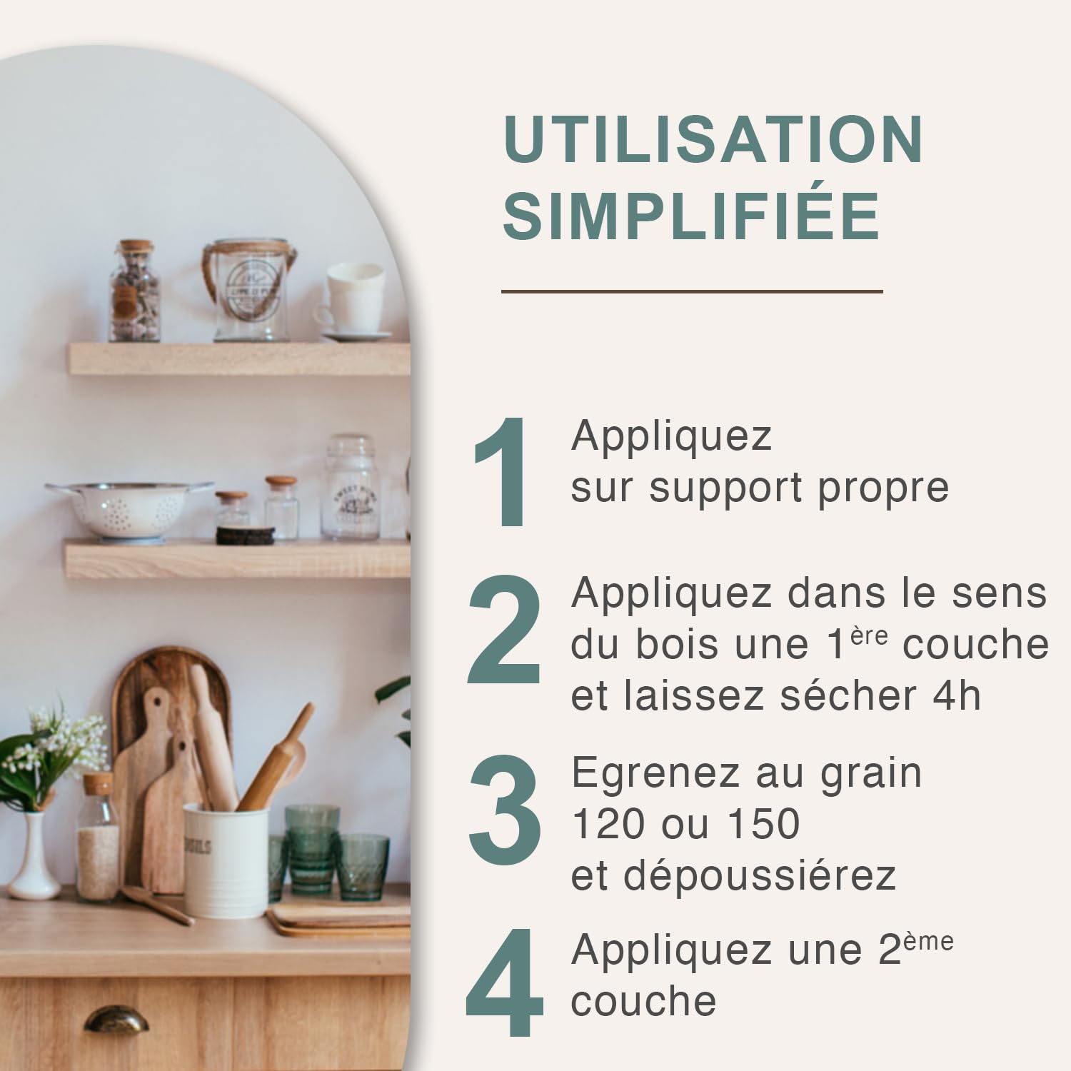 1919 BY MAULER - Huile Parquet & Meuble "La Végétale" - Produit Anti-Rayure, Anti-Tache pour Boiseries - 2,5 L, Satiné | Protection tache, rayure, passage NF16640 - Idéal parquet, escalier, plan de travail - Manufacture Mauler depuis 1919