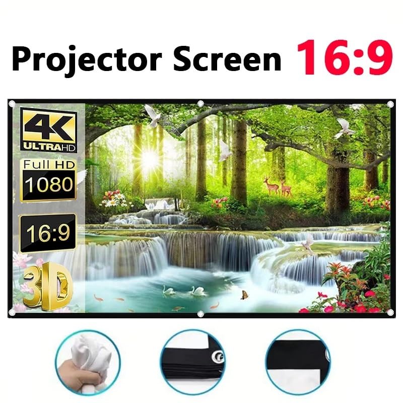 Screen 60 72 84 100 120 150 Inch Projector Screen miniatura 3