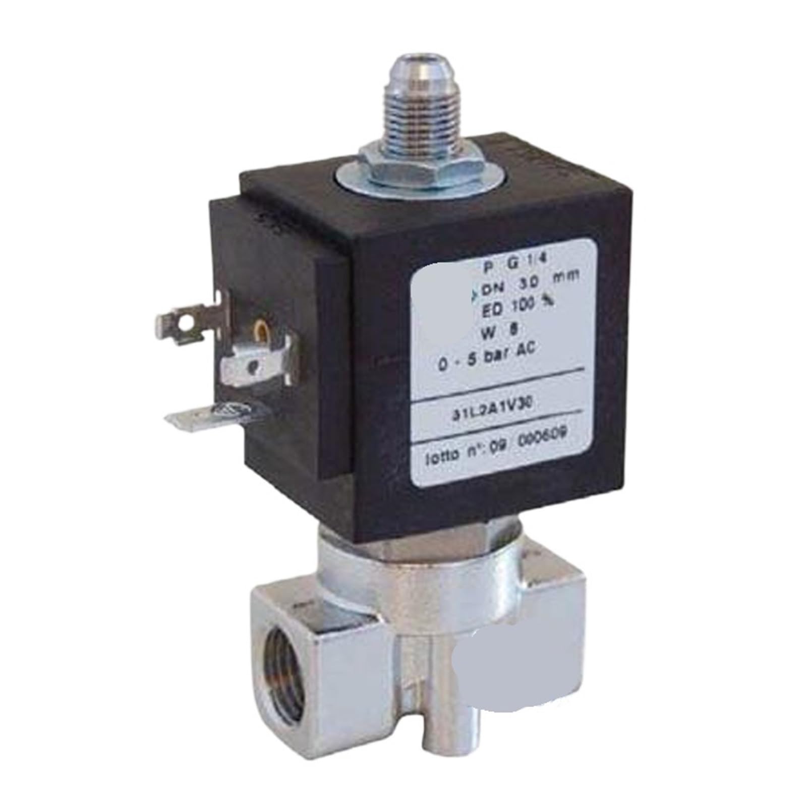 Électrovanne à trois voies 24V stop fuites micro-valve commutation 1/4