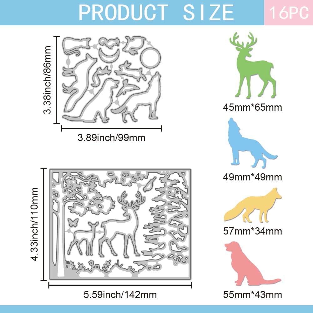 GLOBLELAND Stanzformen Mit Lesenden Tieren – 30-teiliges Set Aus Metall Für Scrapbooking & Kartenbasteln