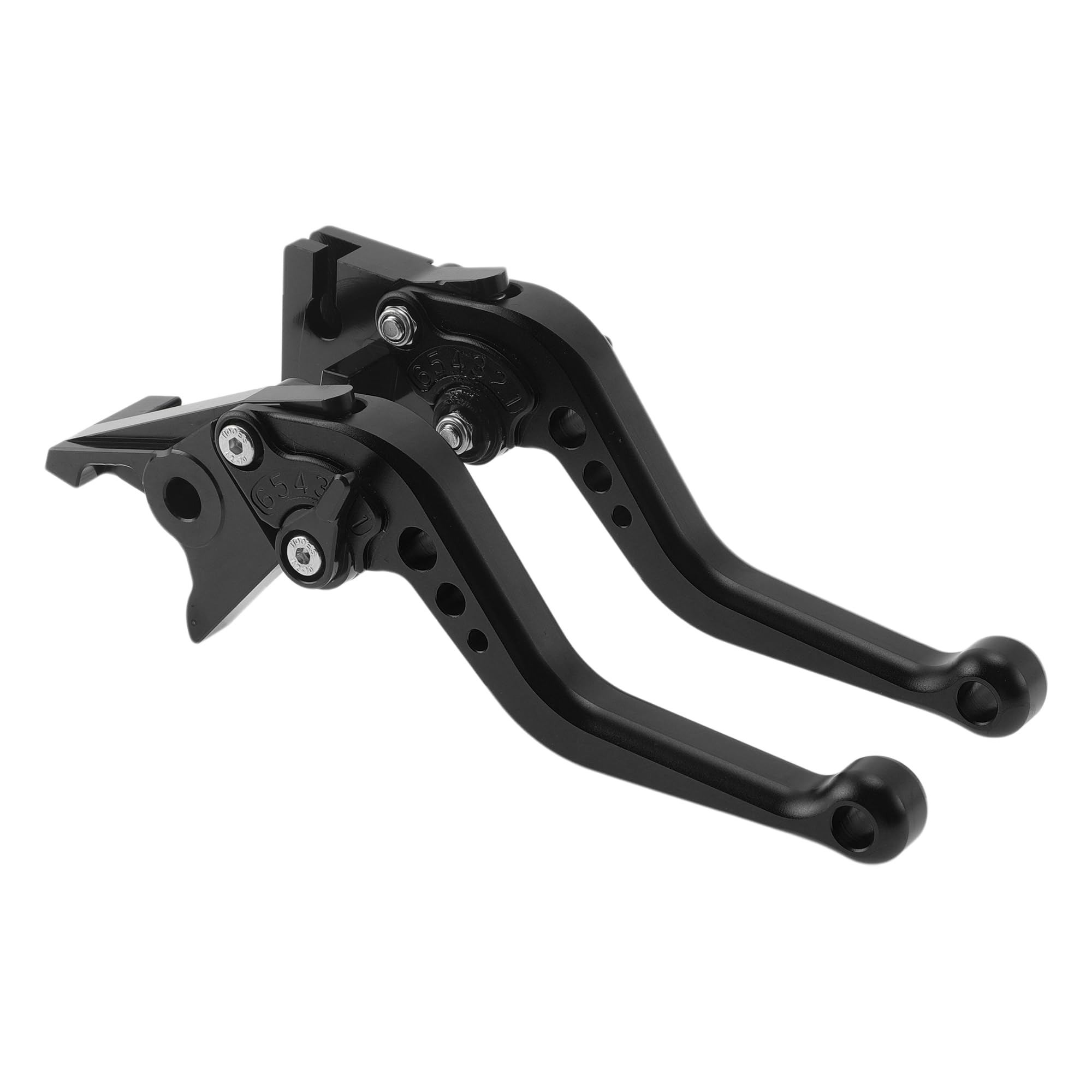 Leve freno frizione corti per Triumph Trident 660 2021-2024 6 Posizioni Regolabili Leva freno manubrio moto in lega di alluminio nero solido 1 coppia
