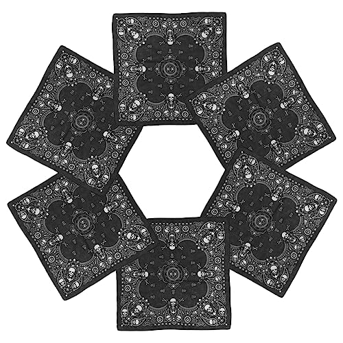 Bandanas multifuncionales transpirables COLLBATH de calavera para ciclismo cómodo, 6 piezas