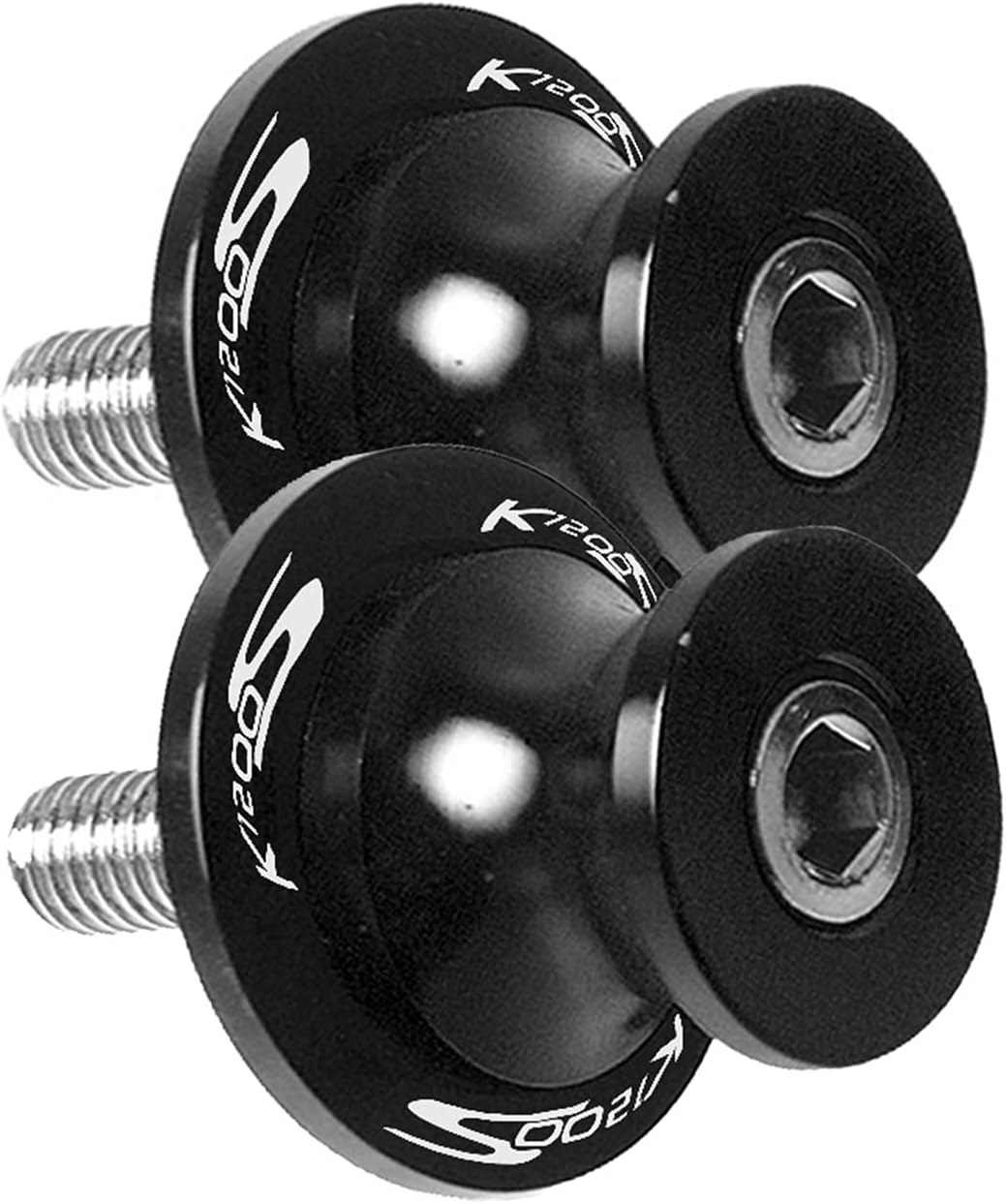 for BMW K1200S K1200 S 2004 2005 2006 2007 2008 8mm Motorcycle CNC Swingarm Sliders Spools Paddock Stand Bobbins Swing Arm Swing Arm Bracket Screw (Color : 3)
