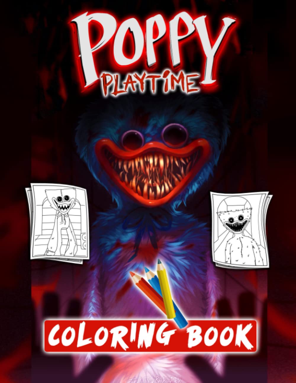 Poppy Playtime Coloring Book Poppy Playtime Book 50 Huggy Wuggy