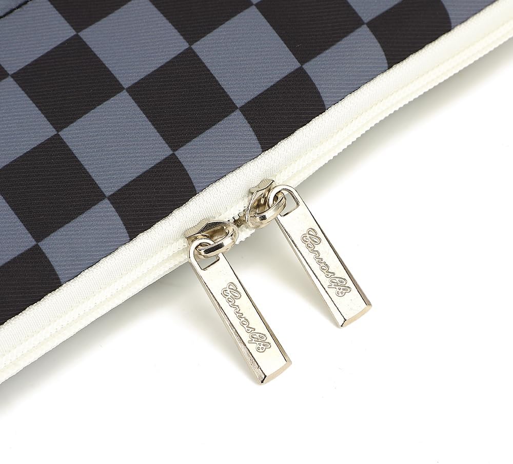 Canvaslife Laptop Sleeve Case Cover with Pocket for MacBook Pro 14 inch and 14 inch-14.4 inch HP, Lenovo, Dell, ASUS, Acer Notebook Computer (Black Checker) - Image 7