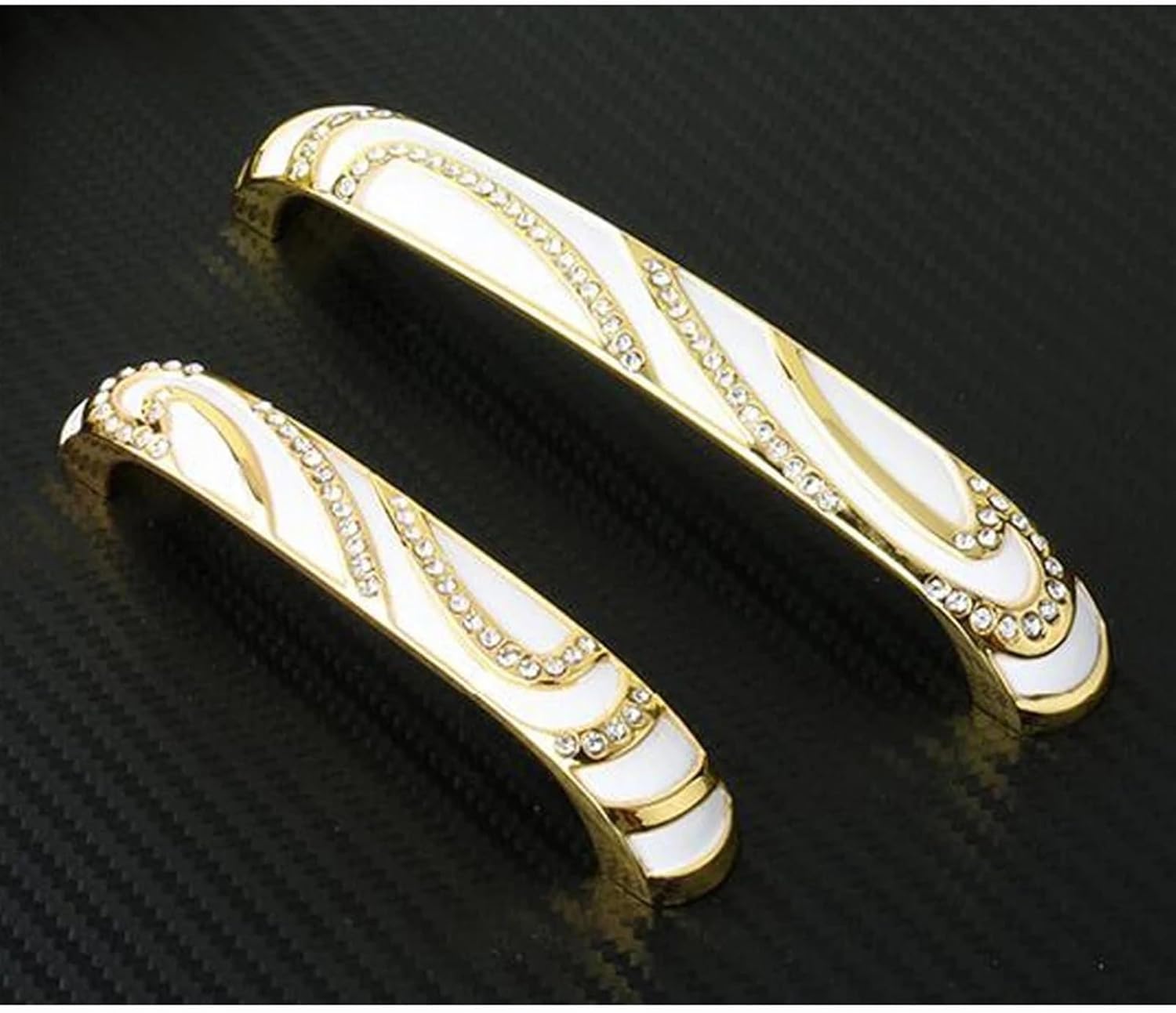 128mm Golden Crystal Glass Diamond Handle for Furniture Handle Drawer Wardrobe Kitchen Cabinets Cupboard Door Pulls Handle 2Pcs