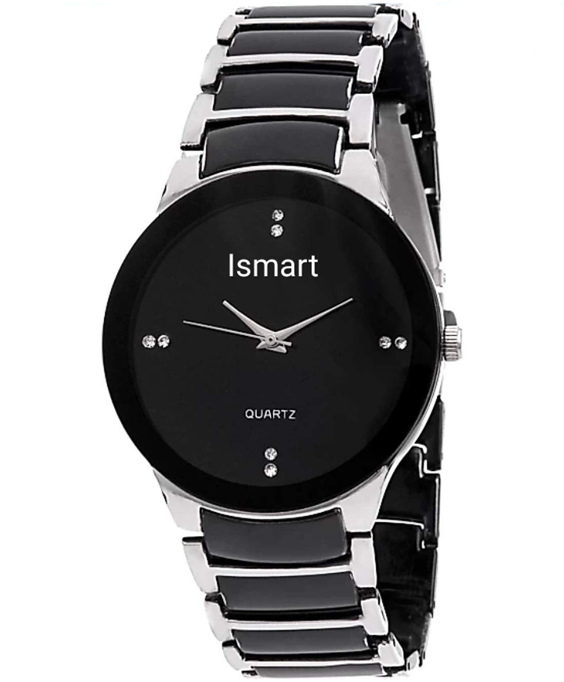 Ismart Black Dial Stainless Steel Strap Watch for Men (Style 1) (B07WWF94V6) Amazon Price History, Amazon Price Tracker