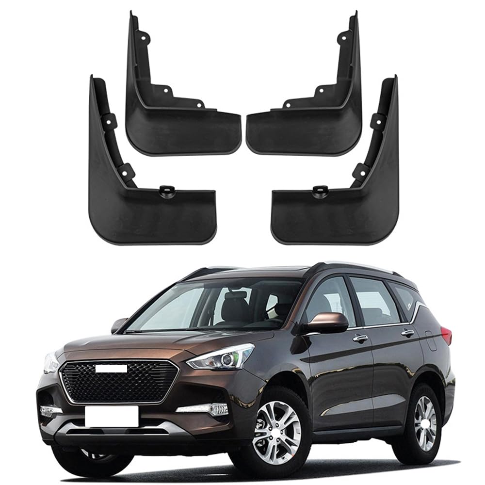 RJQXZXGQ Car Mud Flaps, for Haval M6 2017-2019 Front & Rear Car Mud Flaps, Splashproof Tough Auto Splash Guards Fenders