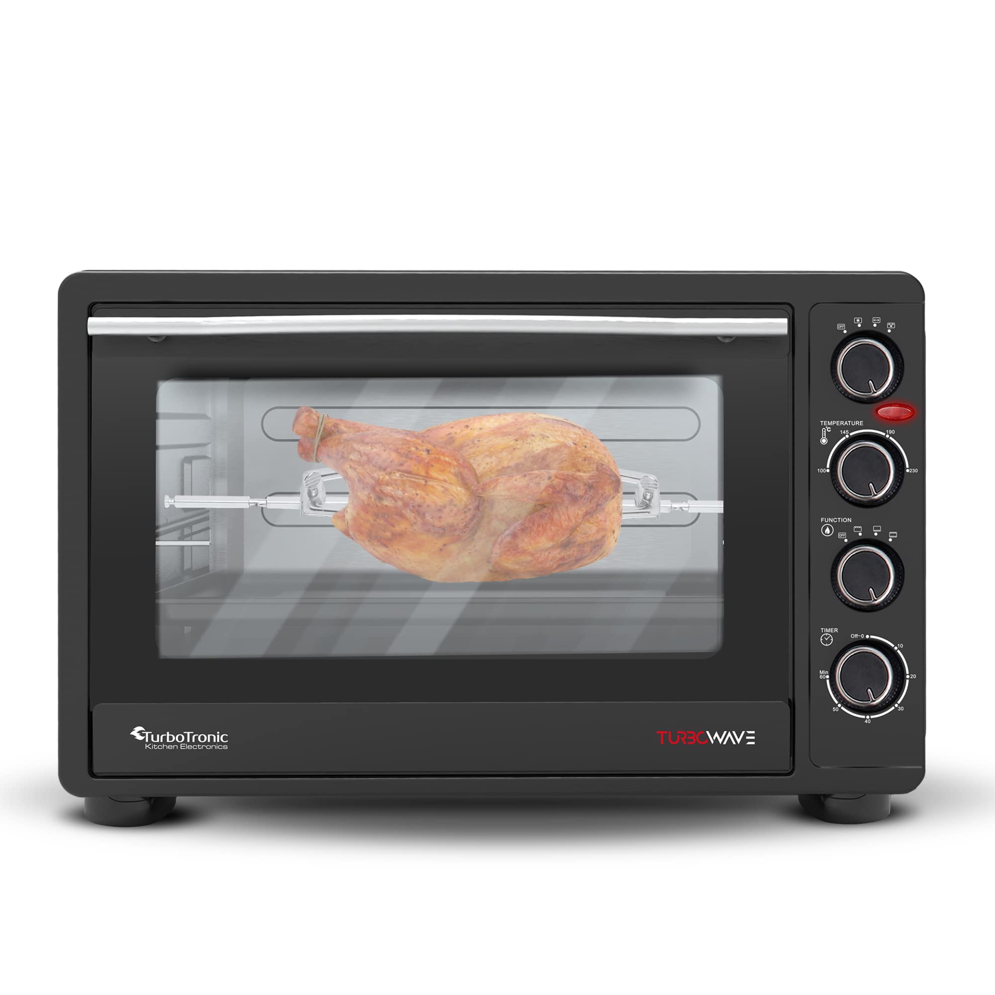 Buy TurboTronic Mini Oven with Circulating Air, 60 L, Black, 2200 W