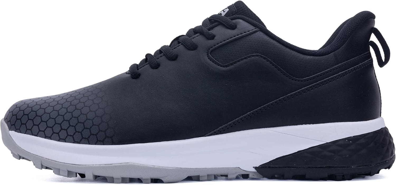 Mens Golf Shoes Professional Outdoor Waterproof Spikeless Golf Sneakers for Men US ...