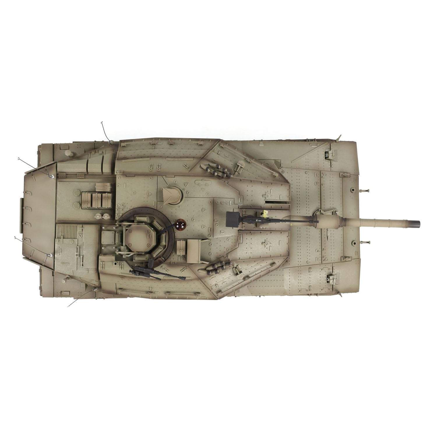 Heng Long 1/16 RC Tank 3958 IDF Merkava Mk Iv Rotato 360 ° Infrarossi Combattimento Metallo Guida Cambio Serbatoi Modello Generatore di Fumatori Bb Pellet Serbatoio Che Spara Airsoft